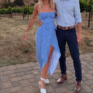 Zara Blue and White Dreamy Dress